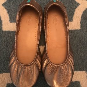 Bronze Tieks size 11 like new, worn once.